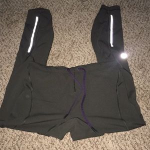 Lululemon olive green running tights